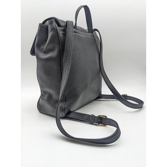 KATE SPADE NY genuine pebbled leather medium backpack- BLACK - Picture 7 of 12